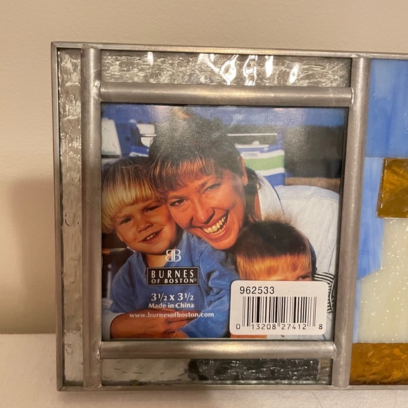 NEW Burnes of Boston Stained Glass Church Picture Frame - 3.5” x 3.5” Image - Picture 4 of 6